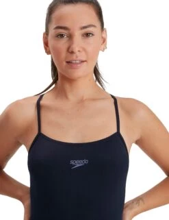 Speedo Eco Endurance+ Thinstrap Swimsuit - Navy -The Sports Edit Store speedo eco endurance thinstrap swimsuit navy 8 13539D740 4