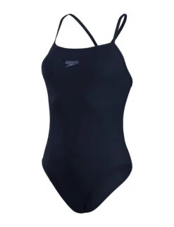 Speedo Eco Endurance+ Thinstrap Swimsuit - Navy -The Sports Edit Store speedo eco endurance thinstrap swimsuit navy 8 13539D740 5