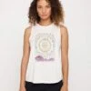 Spiritual Gangster Abundance Jade Muscle Tank - White -The Sports Edit Store spiritual gangster abundance jade muscle tank white SU40411092 1