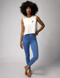 Spiritual Gangster Yin Yang Callie Crop Tank - Birch -The Sports Edit Store spiritual gangster yin yang callie crop tank birch SP40411007 3