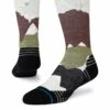 STANCE Elevation Crew Sock with Infiknit™ & Merino Wool -The Sports Edit Store stance elevation crew sock A448A24ELE BRN 1