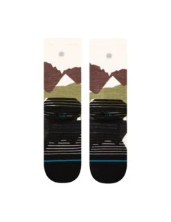 STANCE Elevation Crew Sock with Infiknit™ & Merino Wool -The Sports Edit Store stance elevation crew sock A448A24ELE BRN 2