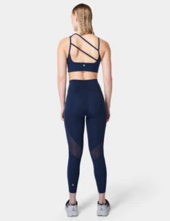 Sweaty Betty Aerial Power UltraSculpt High Waisted Leggings - Navy Blue -The Sports Edit Store sweaty betty aerial power ultrasculpt hw leggings navy blue sb8386 7