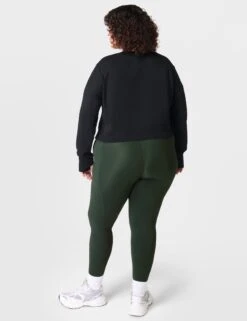Sweaty Betty After Class Crop Sweatshirt - Black -The Sports Edit Store sweaty betty after class crop sweatshirt black sb5622c 2
