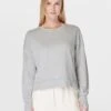 Sweaty Betty After Class Crop Sweatshirt - Light Grey Marl -The Sports Edit Store sweaty betty after class crop sweatshirt light grey marl sb5622c 1