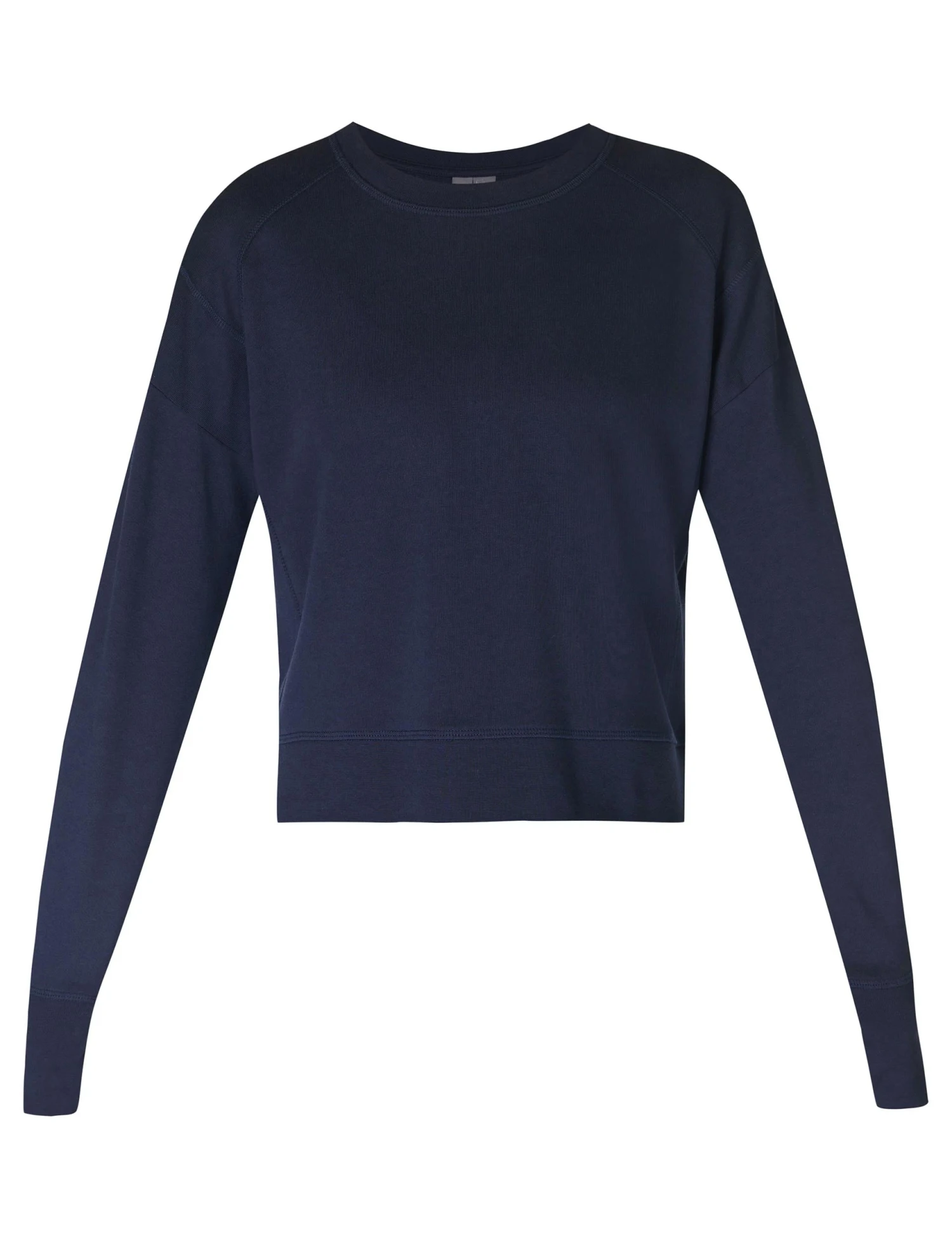 Sweaty Betty After Class Crop Sweatshirt - Navy Blue 8 Sweaty Betty After Class Crop Sweatshirt - Navy Blue - Image 6