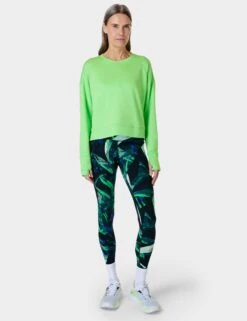 Sweaty Betty After Class Crop Sweatshirt - Zest Green 13 Sweaty Betty After Class Crop Sweatshirt - Zest Green -The Sports Edit Store sweaty betty after class crop sweatshirt zest green sb5622c 5