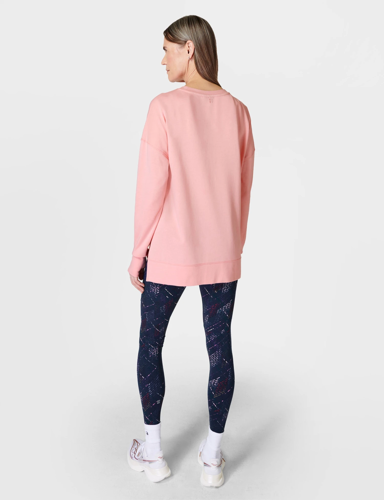 Sweaty Betty After Class Longline Sweatshirt in Soft Pink 4 Sweaty Betty After Class Longline Sweatshirt in Soft Pink - Image 2