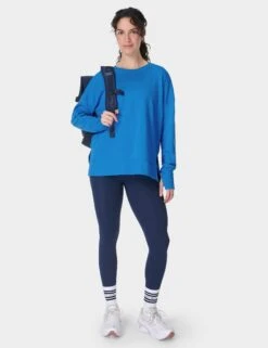 Sweaty Betty After Class Longline Sweatshirt - Tidal Blue 14 Sweaty Betty After Class Longline Sweatshirt - Tidal Blue -The Sports Edit Store sweaty betty after class longline sweatshirt tidal blue sb8985 4
