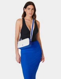 Sweaty Betty All Day Crossbody - Lightning Blue -The Sports Edit Store sweaty betty all day crossbody lightning blue sb8977 2