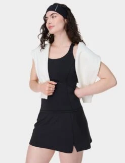 Sweaty Betty All Day Skort - Black -The Sports Edit Store sweaty betty all day skort black sb10060 5