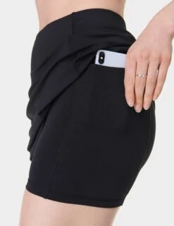 Sweaty Betty All Day Skort - Black -The Sports Edit Store sweaty betty all day skort black sb10060 6