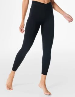 Sweaty Betty All Day Wrap Waist 7/8 Leggings - Black