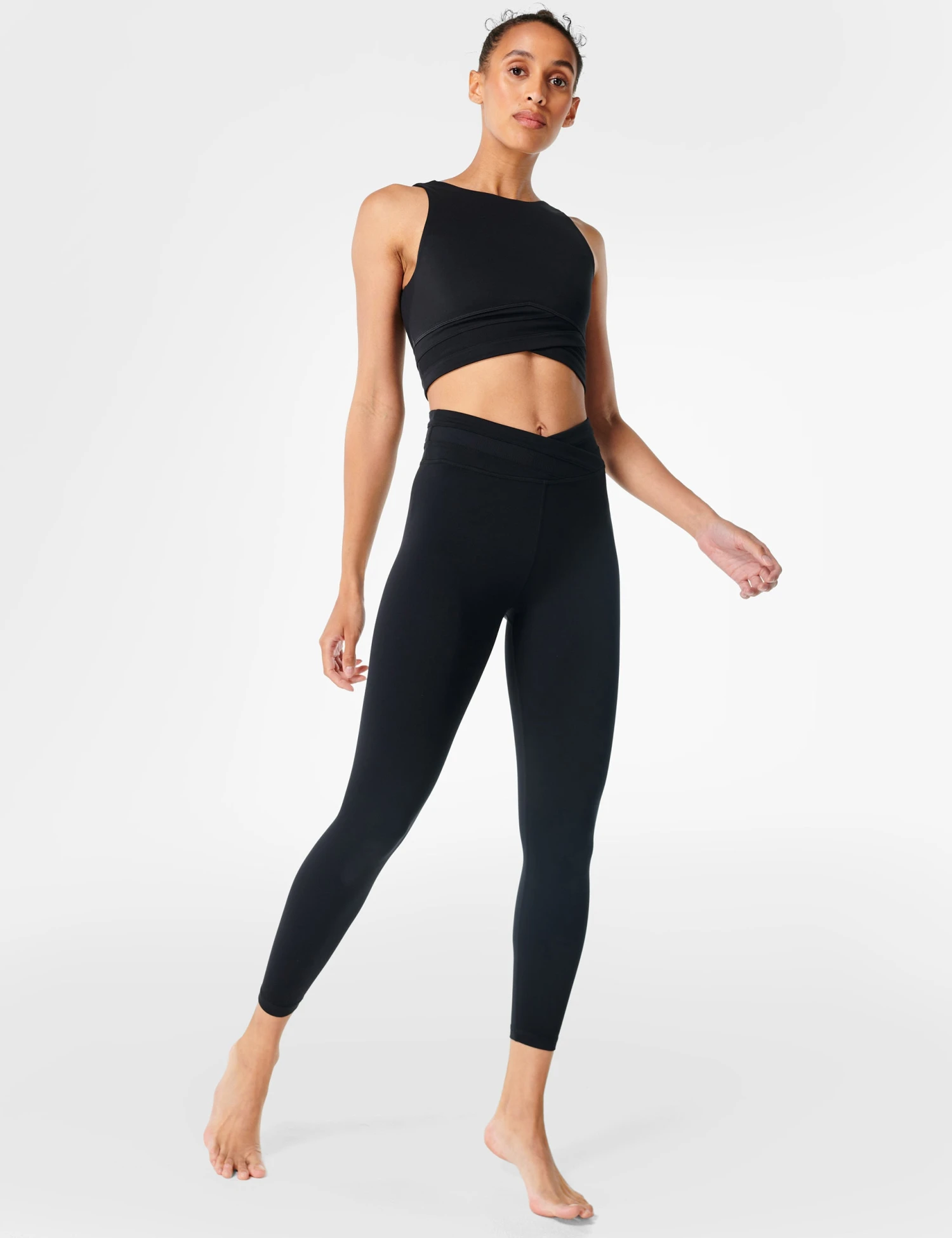 Sweaty Betty All Day Wrap Waist 7/8 Leggings - Black 8 Sweaty Betty All Day Wrap Waist 7/8 Leggings - Black - Image 6