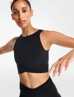 Sweaty Betty All Day Wrap Waist Tank - Black 12 Sweaty Betty All Day Wrap Waist Tank - Black -The Sports Edit Store sweaty betty all day wrap waist tank black sb8381 2