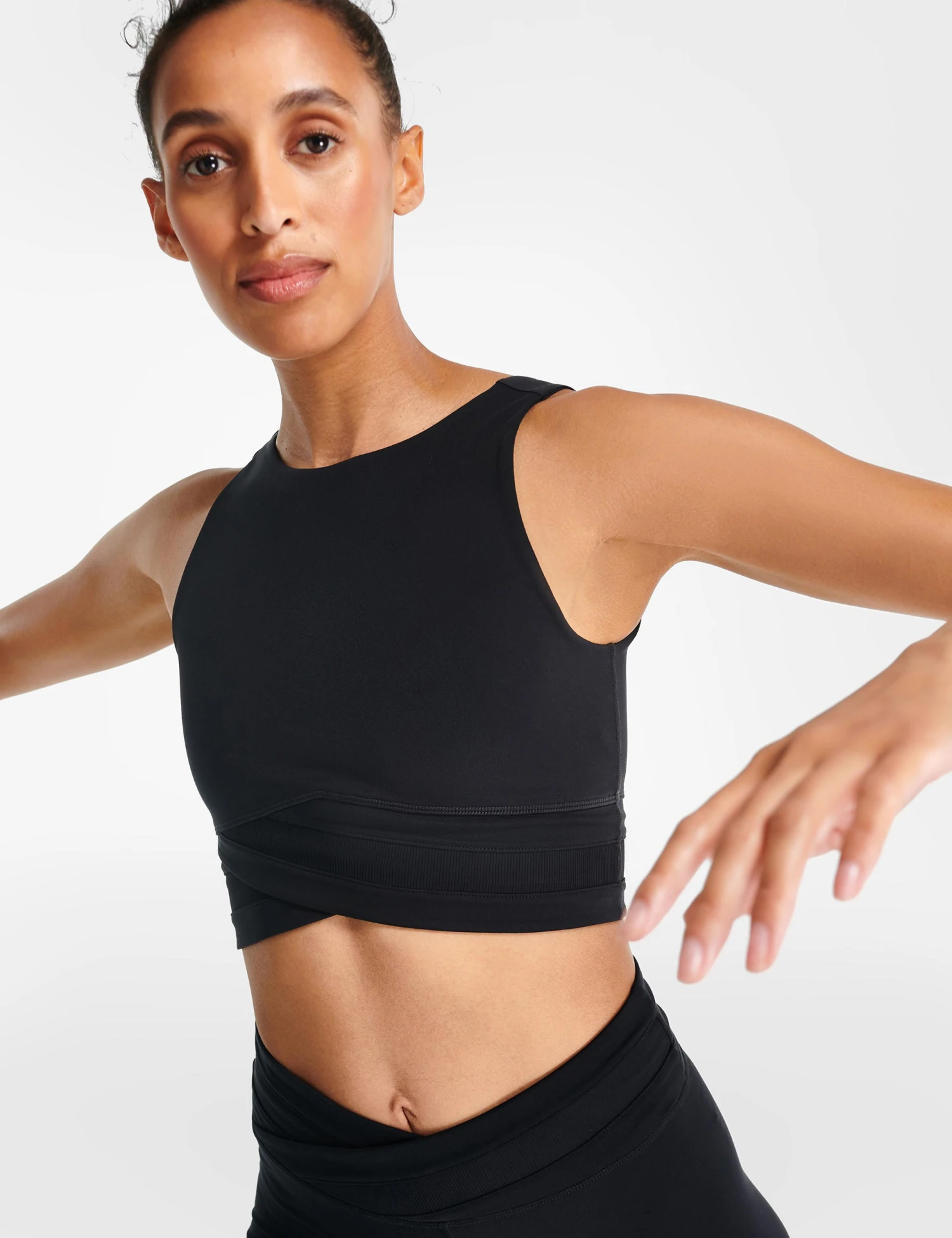 Sweaty Betty All Day Wrap Waist Tank - Black 5 Sweaty Betty All Day Wrap Waist Tank - Black - Image 3