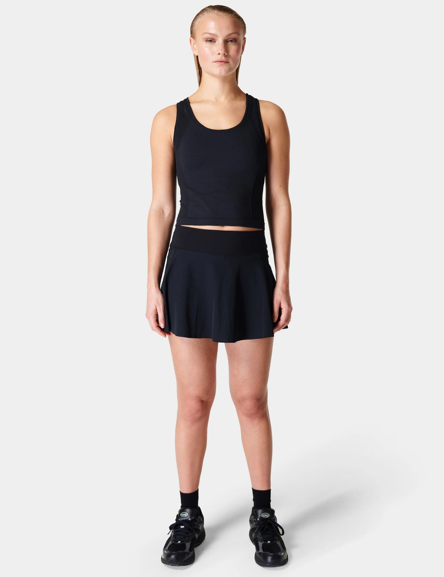 Sweaty Betty Athlete Crop Seamless Gym Vest - Black 5 Sweaty Betty Athlete Crop Seamless Gym Vest - Black - Image 3
