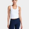 Sweaty Betty Athlete Crop Seamless Gym Vest - White -The Sports Edit Store sweaty betty athlete crop seamless gym vest white sb6545c 1 7b780c2c 36dd 413f a67b 81220b9ae781