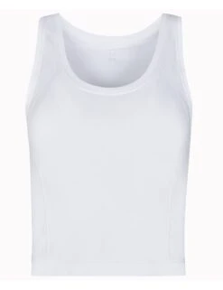 Sweaty Betty Athlete Crop Seamless Gym Vest - White -The Sports Edit Store sweaty betty athlete crop seamless gym vest white sb6545c 4 25c5ed36 6acf 4143 813b 8c6b0a9dcb76