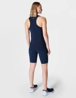 Sweaty Betty Athlete Seamless Gym Vest - Navy Blue 12 Sweaty Betty Athlete Seamless Gym Vest - Navy Blue -The Sports Edit Store sweaty betty athlete seamless gym vest navy blue sb6545 2