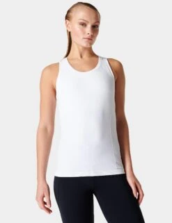 Sweaty Betty Athlete Seamless Gym Vest - White -The Sports Edit Store sweaty betty athlete seamless gym vest white sb6545 3