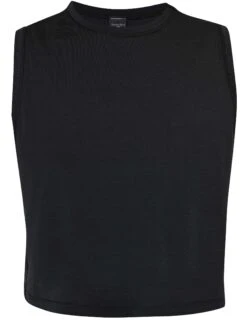 Sweaty Betty Breathe Easy Crop Muscle Vest - Black -The Sports Edit Store sweaty betty breathe easy crop muscle vest black sb9083 5