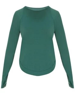 Sweaty Betty Breathe Easy Running Long Sleeve Top - Glade Green -The Sports Edit Store sweaty betty breathe easy running long sleeve top glade green sb9122 6