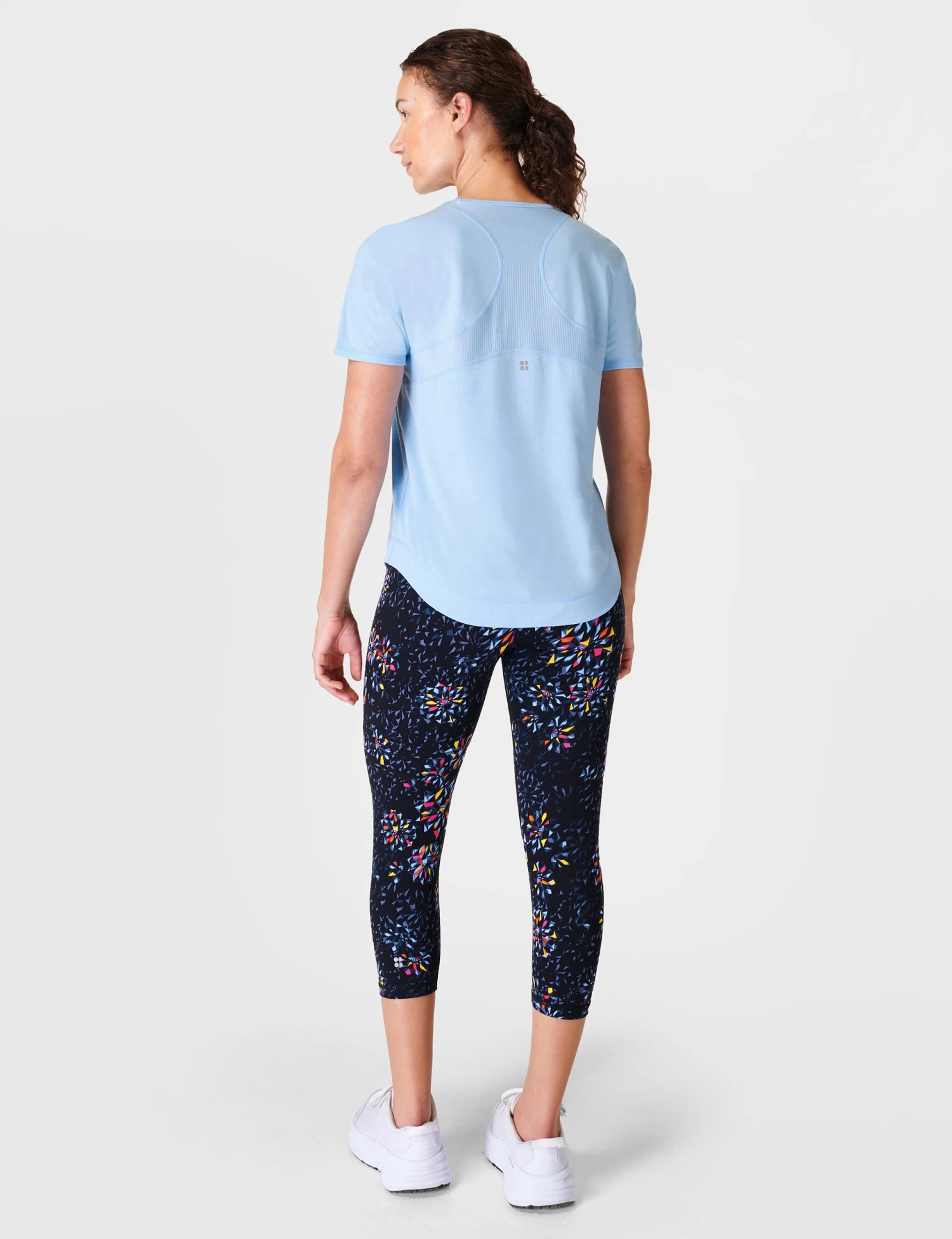 Sweaty Betty Breathe Easy Running T-Shirt - Filter Blue 7 Sweaty Betty Breathe Easy Running T-Shirt - Filter Blue - Image 5