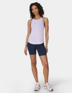 Sweaty Betty Breathe Easy Running Vest - Heather Purple -The Sports Edit Store sweaty betty breathe easy running vest heather purple sb9123 4