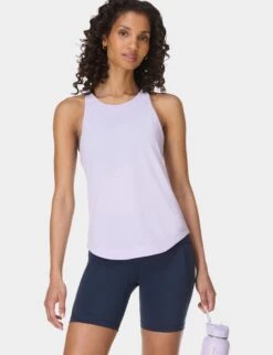 Sweaty Betty Breathe Easy Running Vest - Heather Purple -The Sports Edit Store sweaty betty breathe easy running vest heather purple sb9123 5