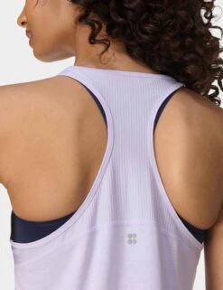 Sweaty Betty Breathe Easy Running Vest - Heather Purple -The Sports Edit Store sweaty betty breathe easy running vest heather purple sb9123 7