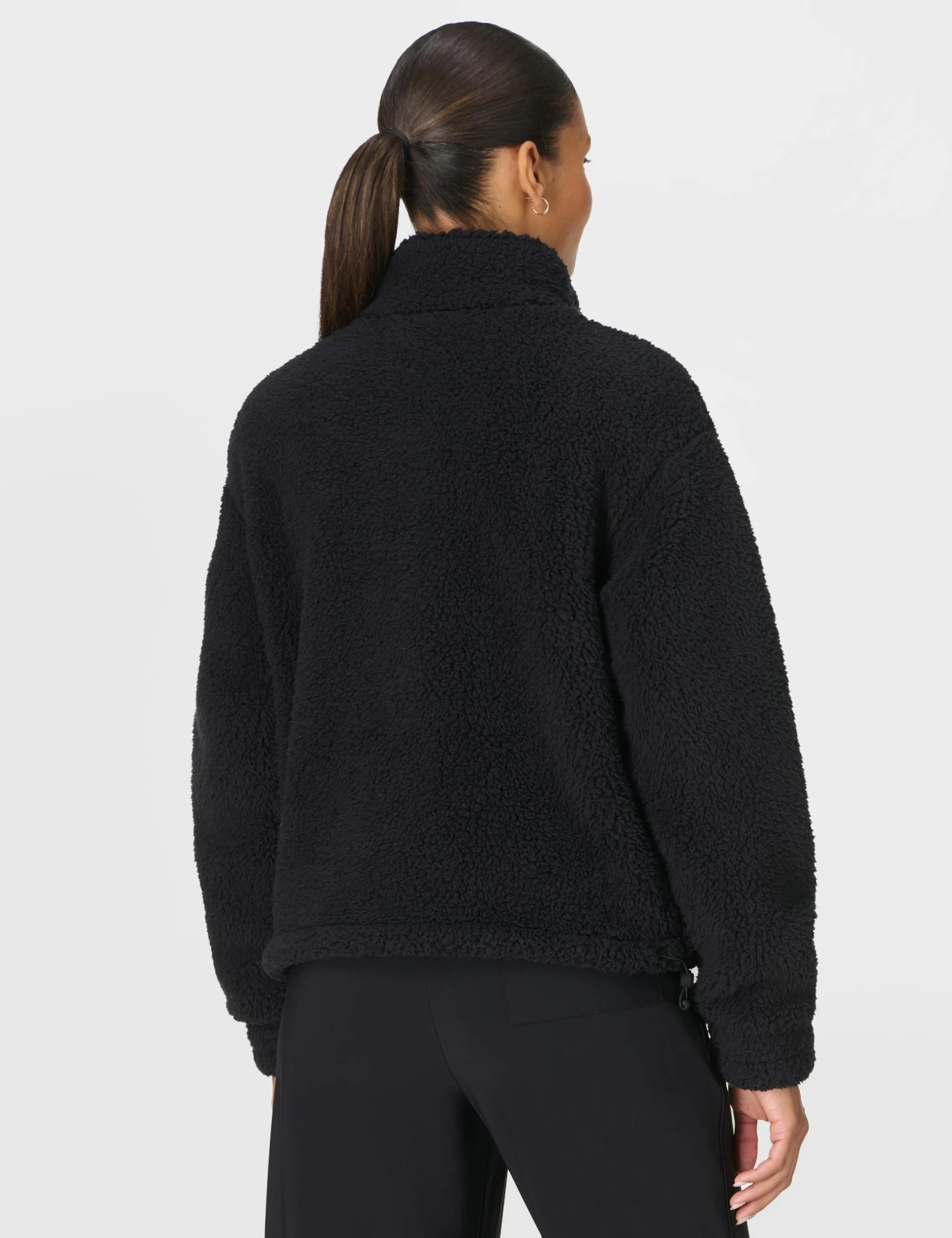 Sweaty Betty Canyon Fleece Zip Up - Black 4 Sweaty Betty Canyon Fleece Zip Up - Black - Image 2