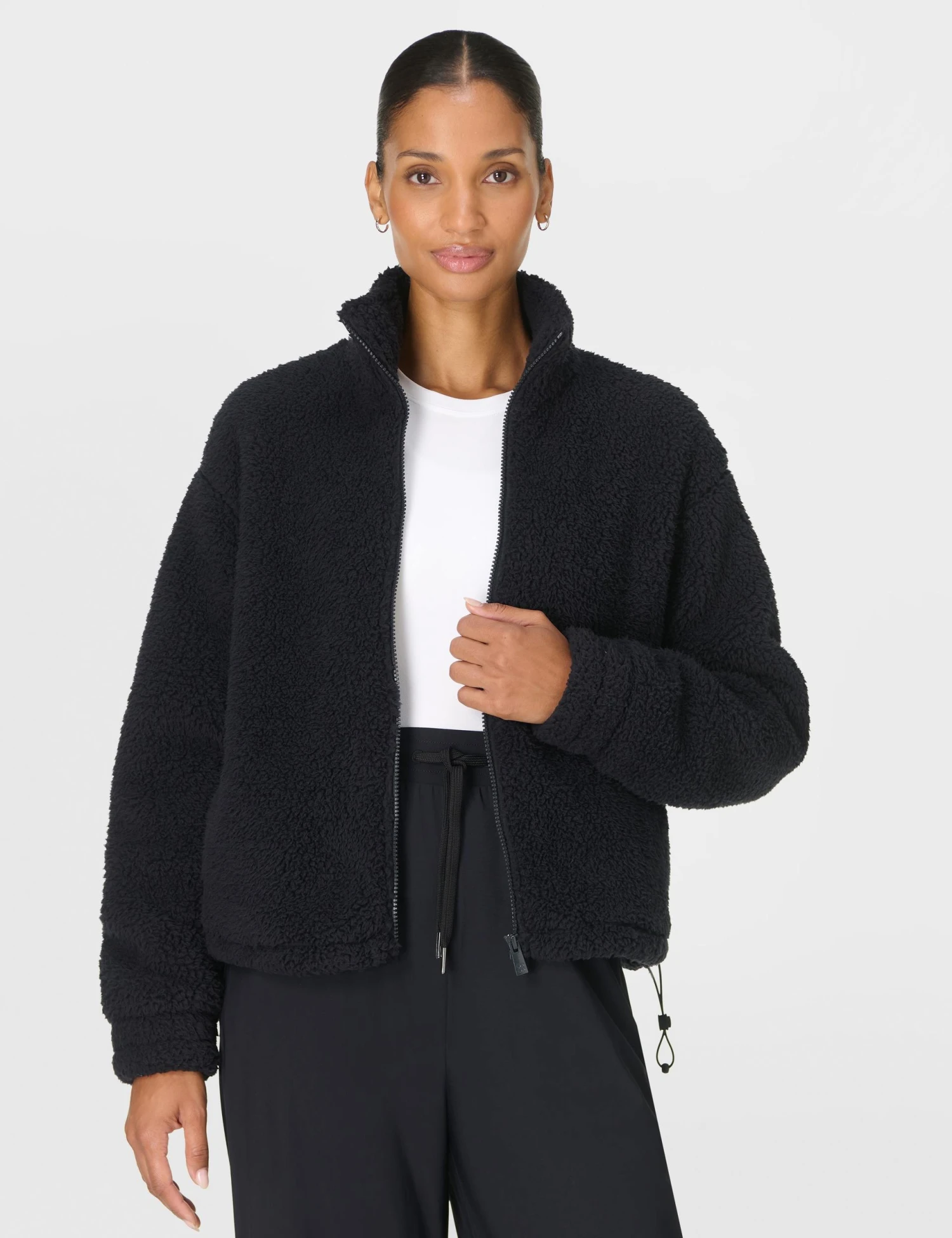 Sweaty Betty Canyon Fleece Zip Up - Black 7 Sweaty Betty Canyon Fleece Zip Up - Black - Image 5
