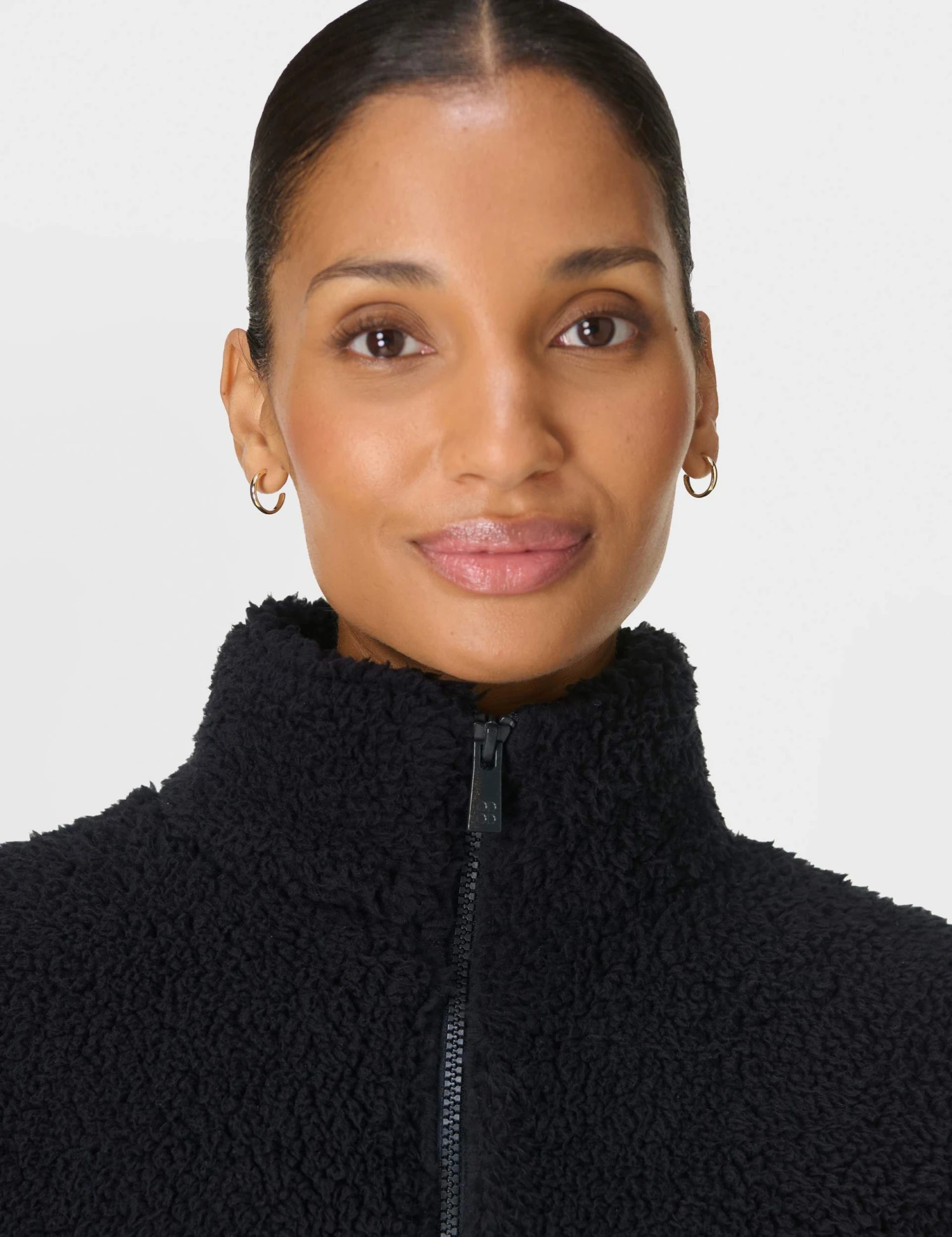 Sweaty Betty Canyon Fleece Zip Up - Black 5 Sweaty Betty Canyon Fleece Zip Up - Black - Image 3