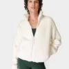 Sweaty Betty Canyon Fleece Zip Up - Lily White 2 Sweaty Betty Canyon Fleece Zip Up - Lily White -The Sports Edit Store sweaty betty canyon fleece zip up lily white sb8809 1