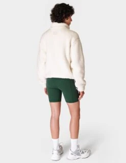 Sweaty Betty Canyon Fleece Zip Up - Lily White -The Sports Edit Store sweaty betty canyon fleece zip up lily white sb8809 2