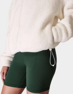 Sweaty Betty Canyon Fleece Zip Up - Lily White -The Sports Edit Store sweaty betty canyon fleece zip up lily white sb8809 3