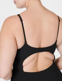 Sweaty Betty Capri Crinkled Scoop Neck Swimsuit - Black -The Sports Edit Store sweaty betty capri crinkled scoop neck swimsuit black sb9817 6