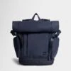 Sweaty Betty City Goer Backpack in Navy Blue - 28L Roll-Top Gym Bag -The Sports Edit Store sweaty betty city goer backpack navy blue sb10076 1