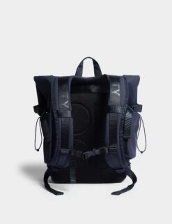 Sweaty Betty City Goer Backpack in Navy Blue - 28L Roll-Top Gym Bag -The Sports Edit Store sweaty betty city goer backpack navy blue sb10076 6