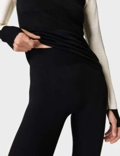 Sweaty Betty Colour Block Merino Base Layer Legging - Black -The Sports Edit Store sweaty betty colour block merino base layer legging black sb9508 4