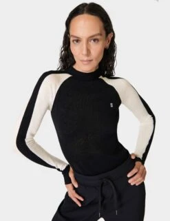Sweaty Betty Colour Block Merino Base Layer Top - Premium Thermal