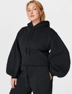 Sweaty Betty Elevated Studio Hoody - Black -The Sports Edit Store sweaty betty elevated studio hoody black sb9399 5