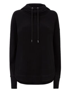 Sweaty Betty Escape Italian Fleece Hoody - Black -The Sports Edit Store sweaty betty escape italian fleece hoody black sb6426 2