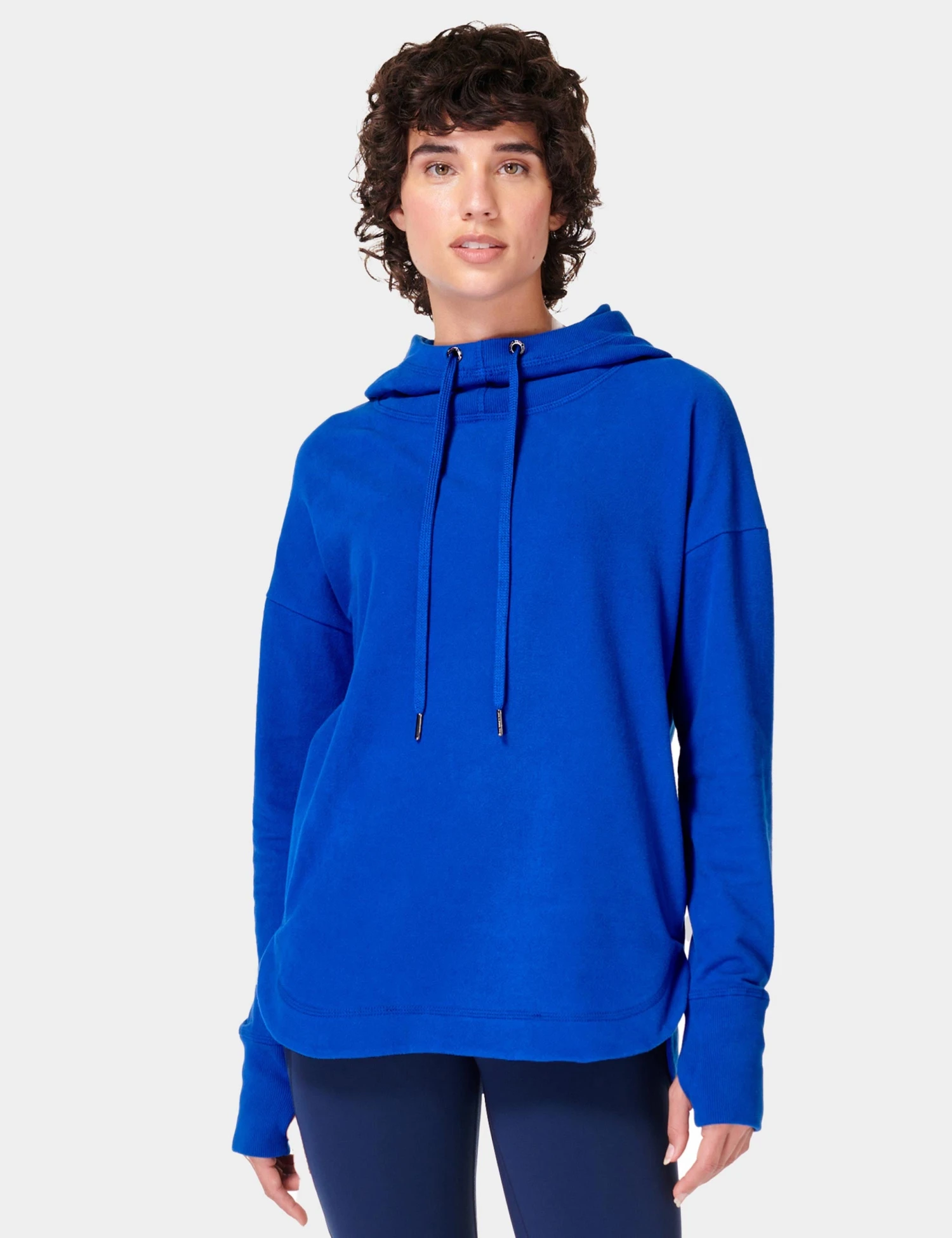 Sweaty Betty Escape Italian Fleece Hoody - Lightning Blue 3 Sweaty Betty Escape Italian Fleece Hoody - Lightning Blue