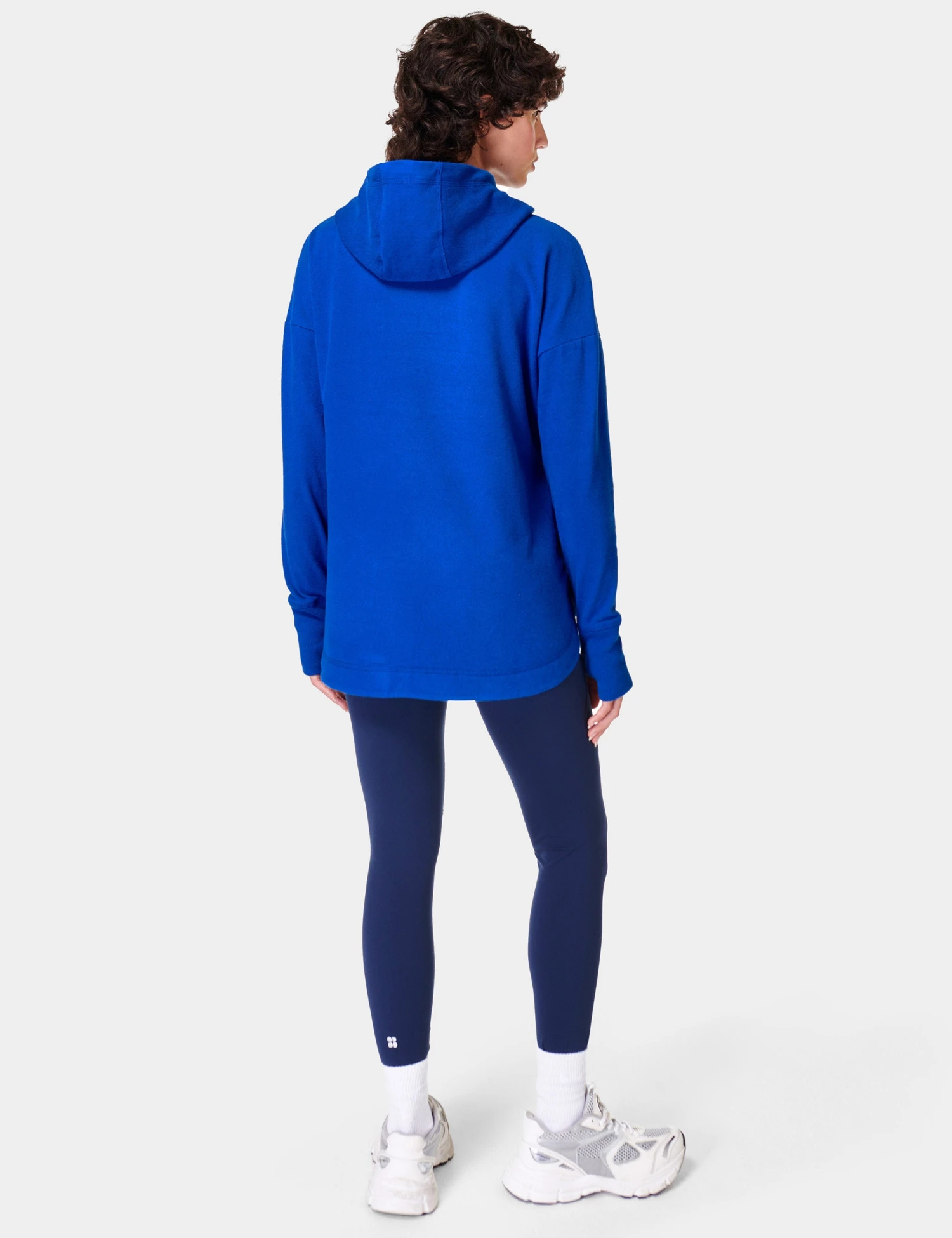 Sweaty Betty Escape Italian Fleece Hoody - Lightning Blue 4 Sweaty Betty Escape Italian Fleece Hoody - Lightning Blue - Image 2