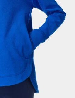 Sweaty Betty Escape Italian Fleece Hoody - Lightning Blue 9 Sweaty Betty Escape Italian Fleece Hoody - Lightning Blue -The Sports Edit Store sweaty betty escape italian fleece hoody lightning blue sb6426 4