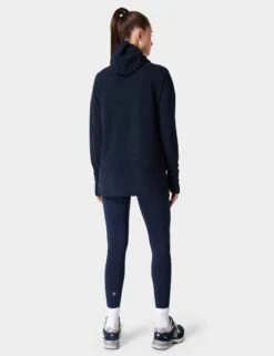 Sweaty Betty Escape Italian Fleece Hoody - Navy Blue -The Sports Edit Store sweaty betty escape italian fleece hoody navy blue sb6426 6