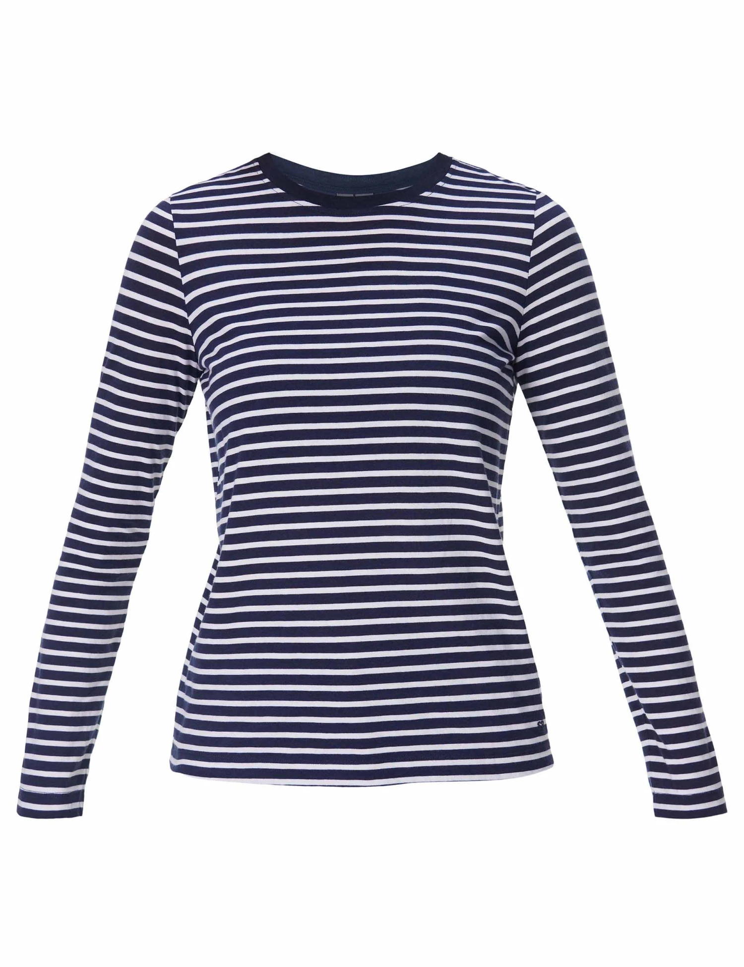 Sweaty Betty Essential Long Sleeve T-Shirt - Navy Blue White Stripe 8 Sweaty Betty Essential Long Sleeve T-Shirt - Navy Blue White Stripe - Image 6
