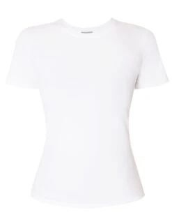 Sweaty Betty Essential Sculpt Short Sleeve Top - White -The Sports Edit Store sweaty betty essential sculpt short sleeve top white sb9778 7